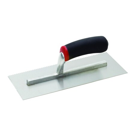Hyde Hyde MaxxGrip 4-1/2 in. W X 11 in. L Carbon Steel V Notched Trowel 19032